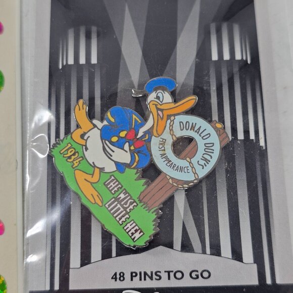 Disney Collectible Bundle Donald Duck Pin Disney World Button Birthday Stickers - Picture 3 of 10